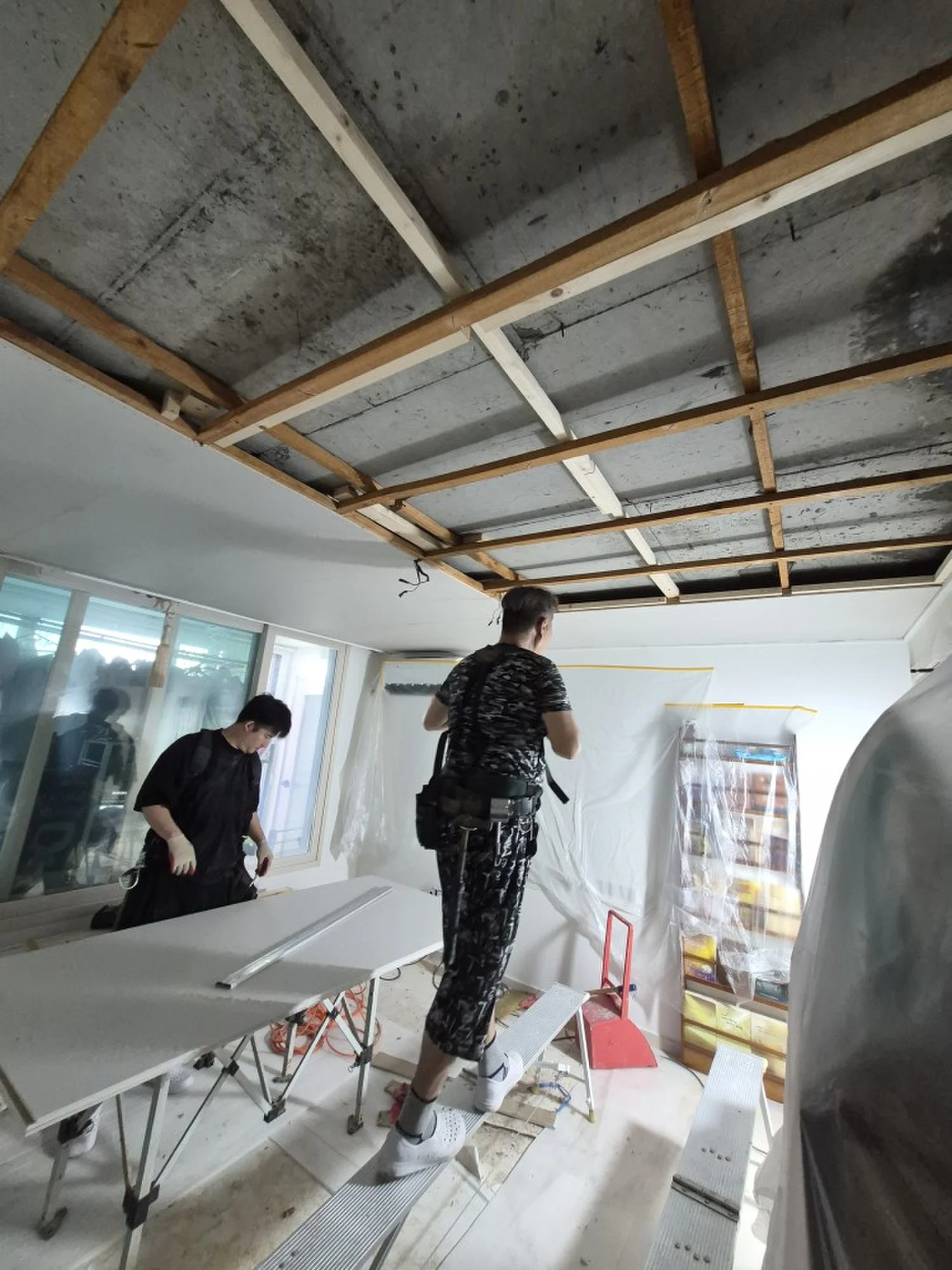 한국아파트 인테리어 현장 사진